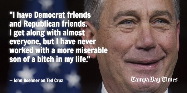 John Boehner on Ted Cruz