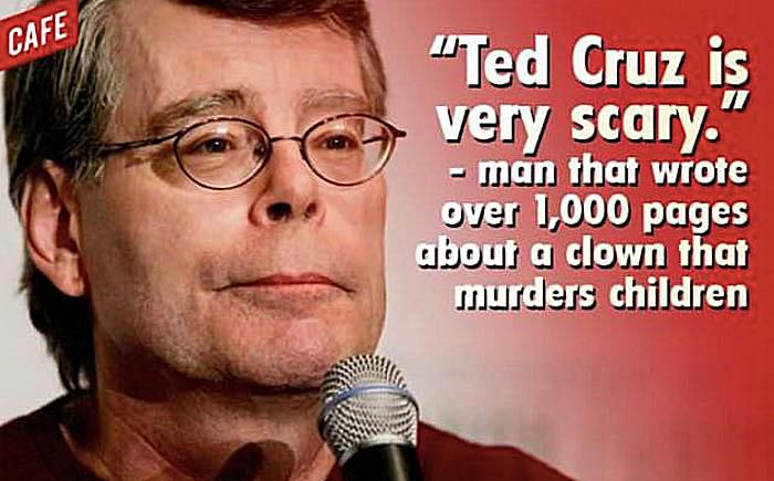 Stephen King on Ted Cruz
